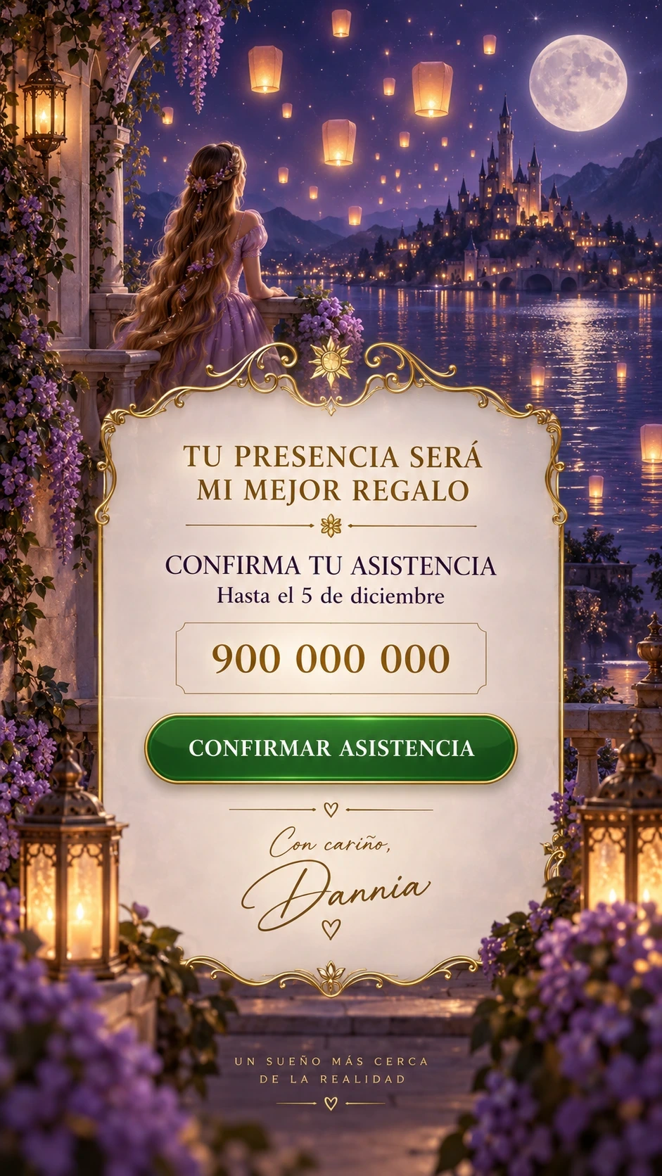 Imagen de confirmación de DANNIA