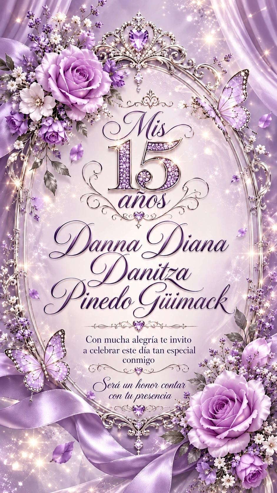 Invitación de Danna Diana Danitza, imagen 2