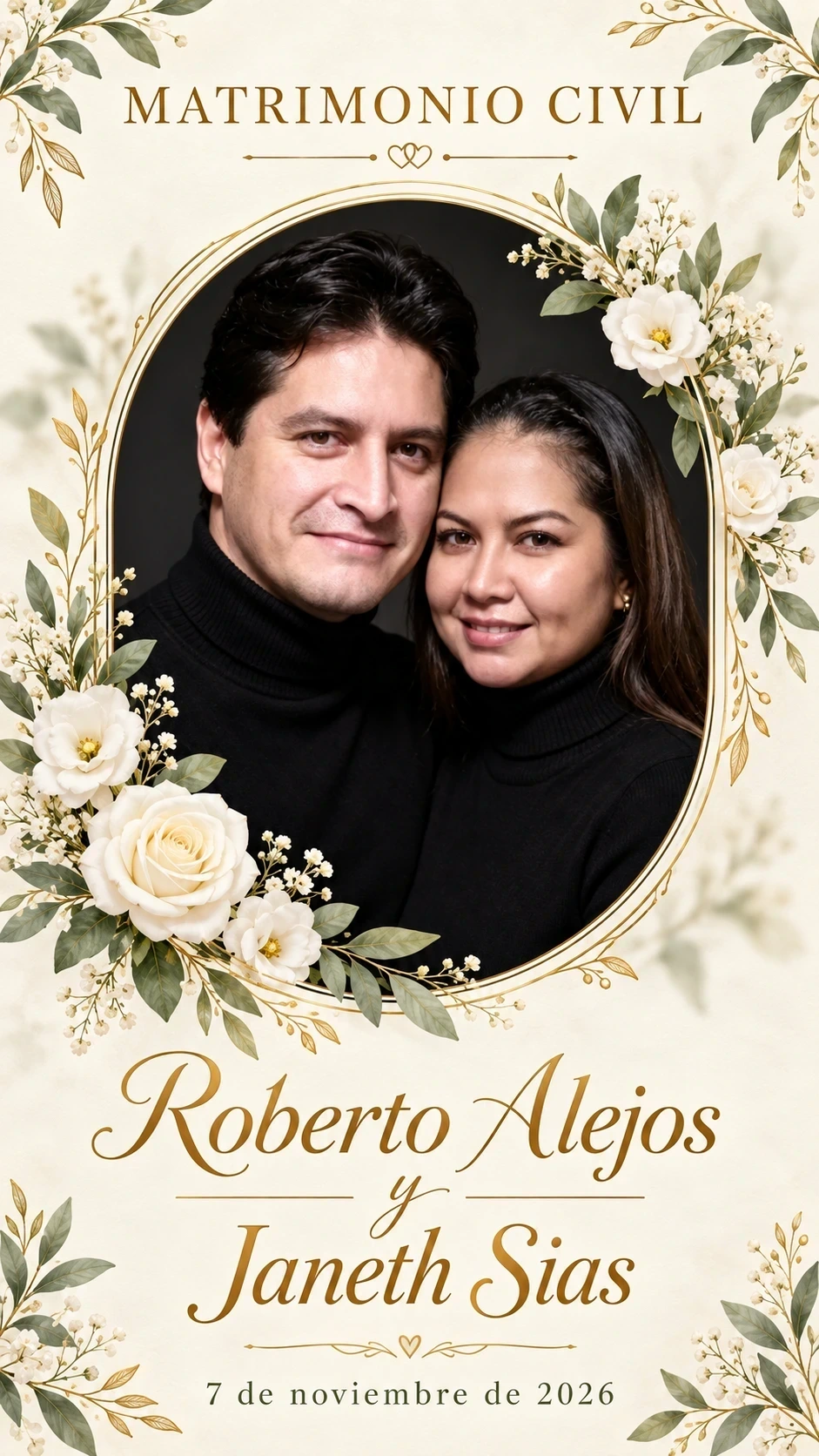 Invitación de Roberto & Janeth, imagen 1