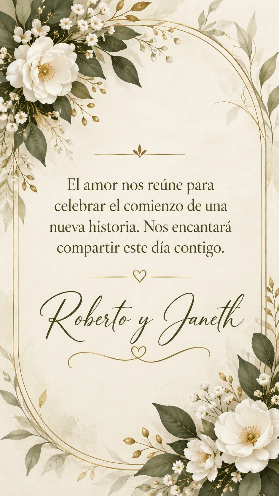 Invitación de Roberto & Janeth, imagen 3