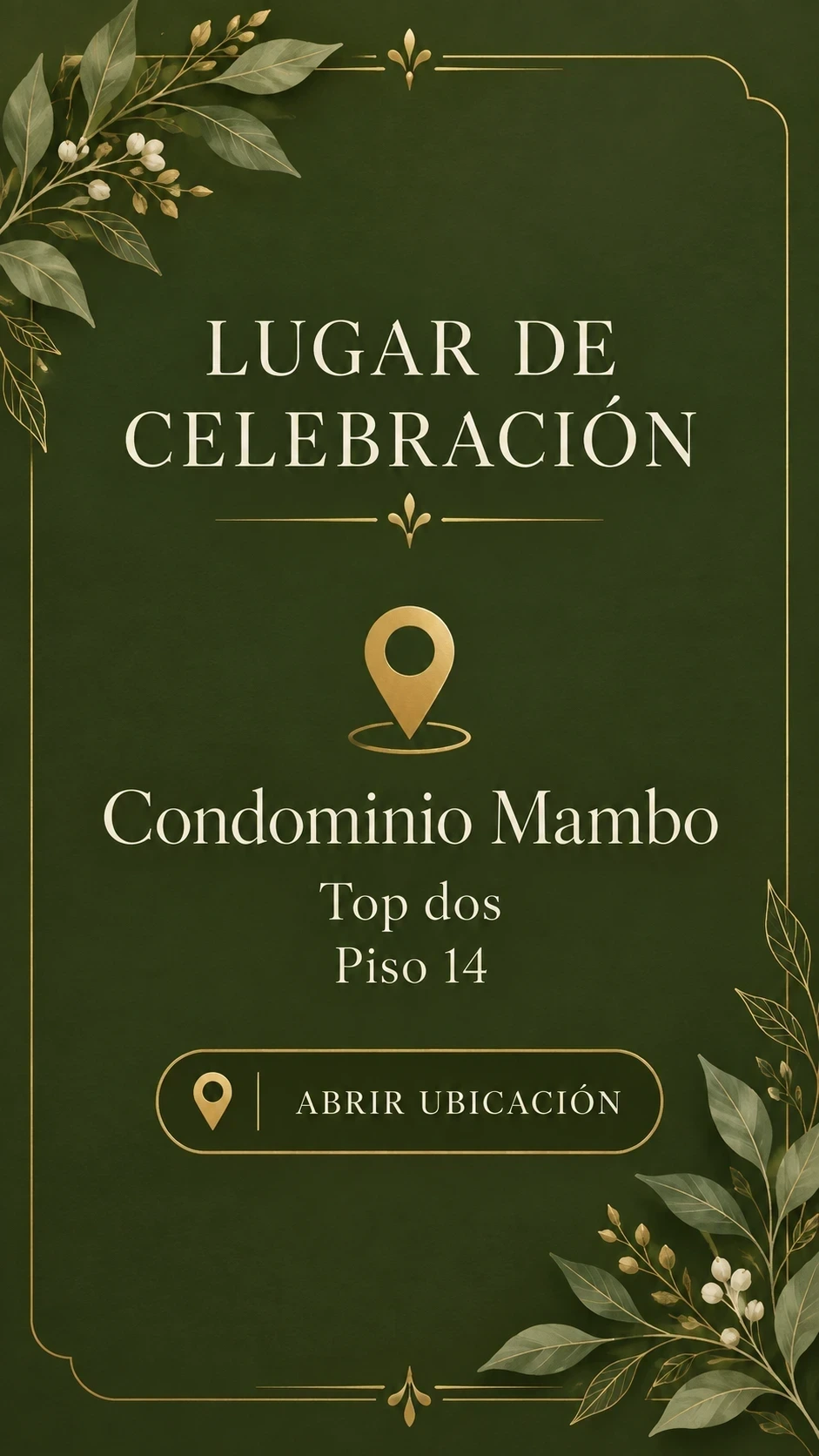 Ubicación de Condominio Mambo Top