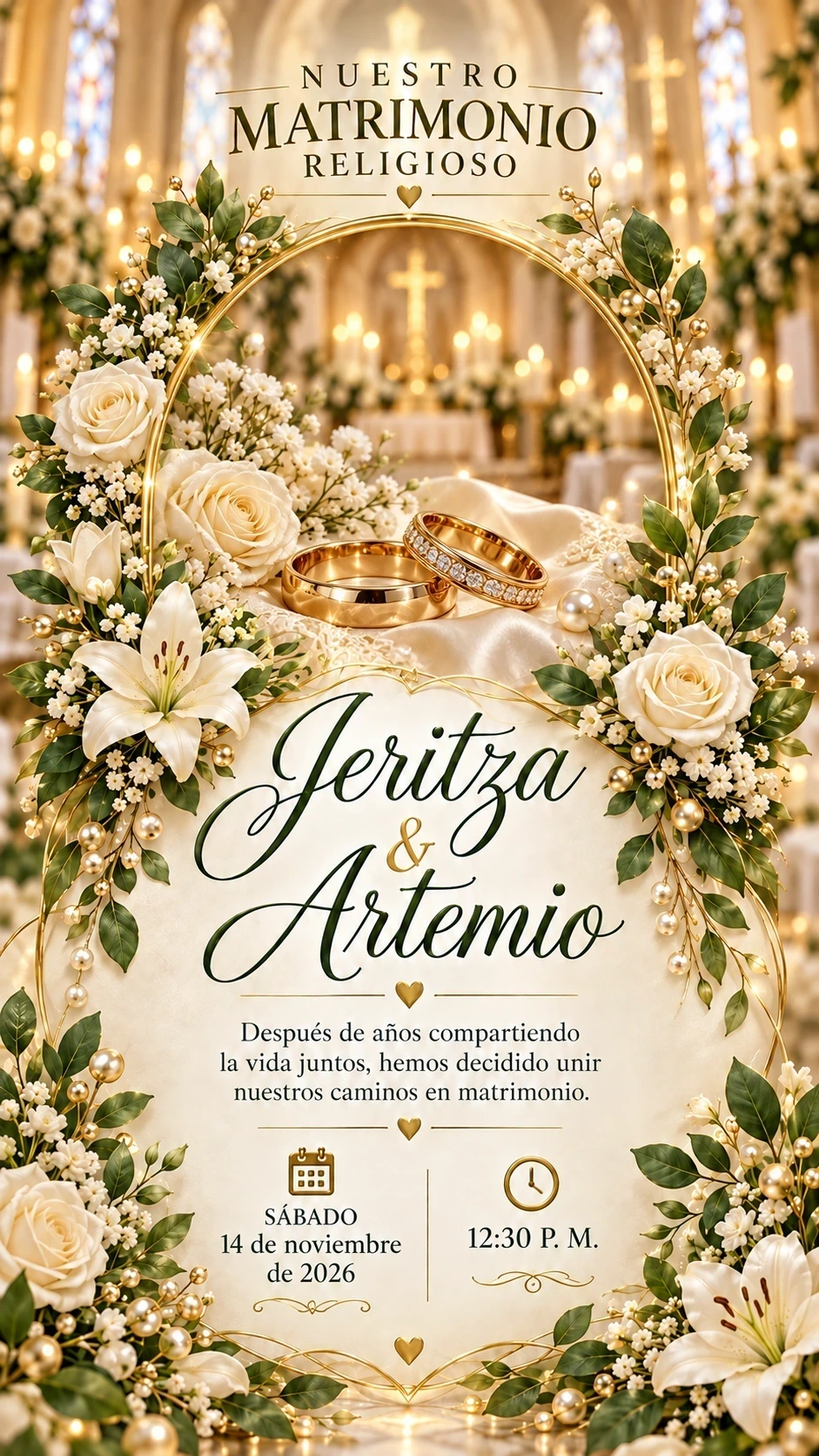 Invitación de Jeritza y Artemio, imagen 1