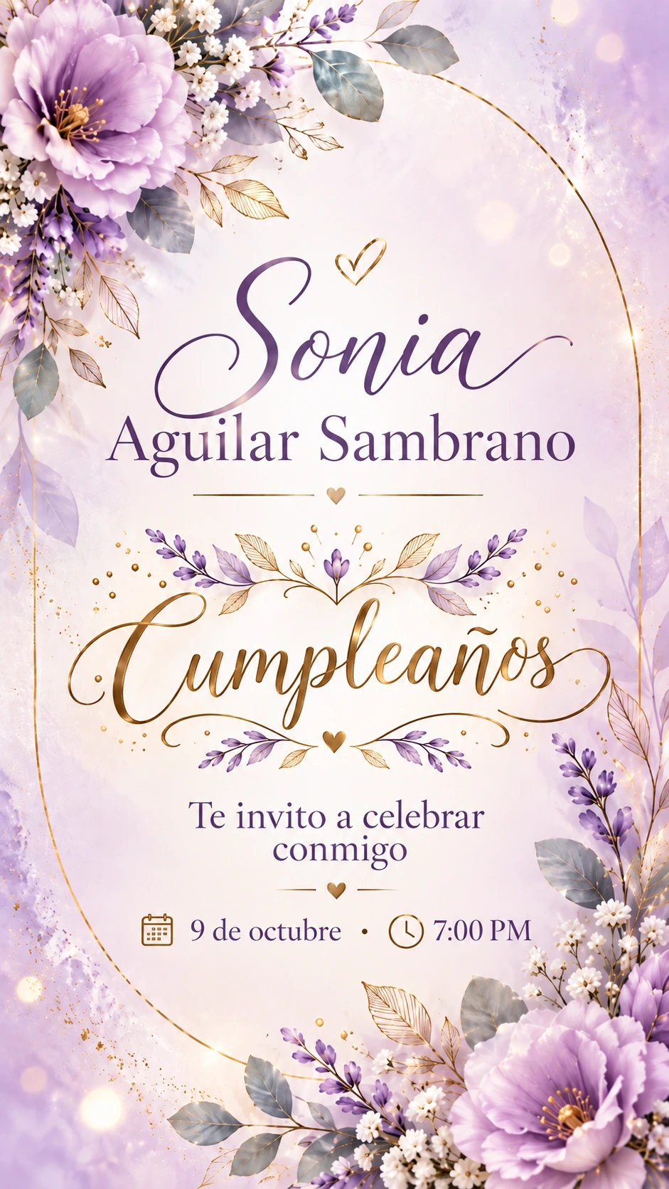 Invitación de Sonia Aguilar Sambrano, imagen 1