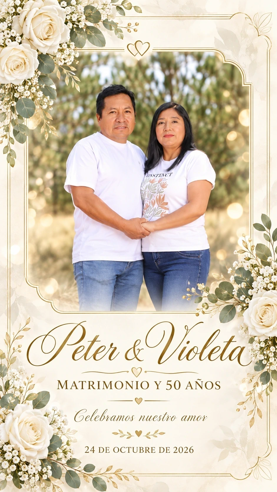 Invitación de Peter & Violets, imagen 1